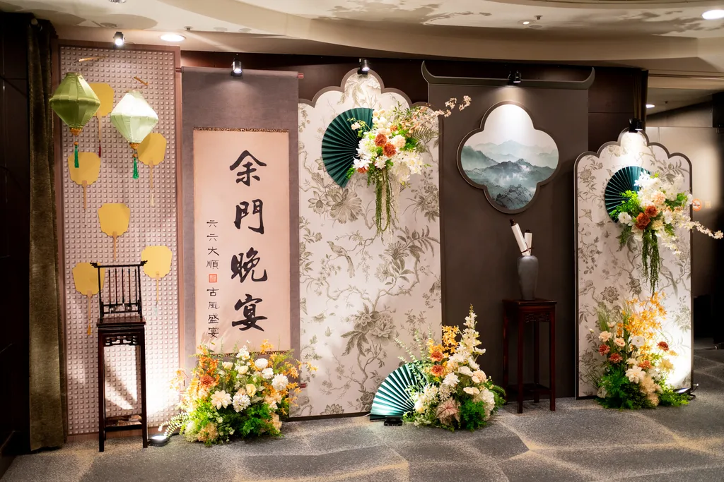 良人逐玉國風婚禮主題背板 圖 13
