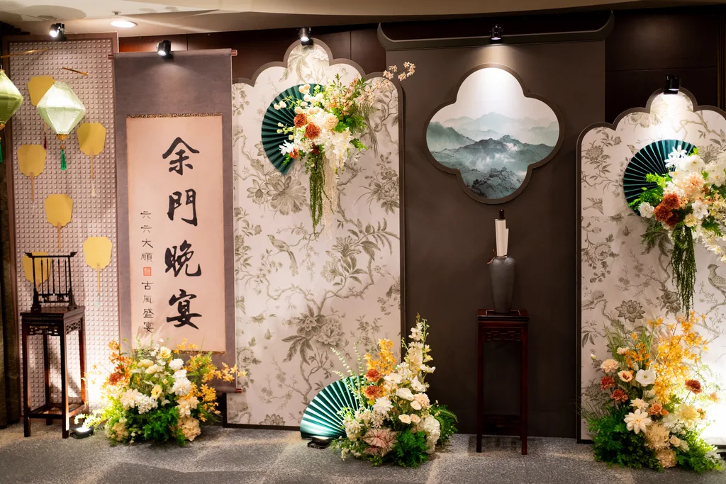 良人逐玉國風婚禮主題背板 圖 16