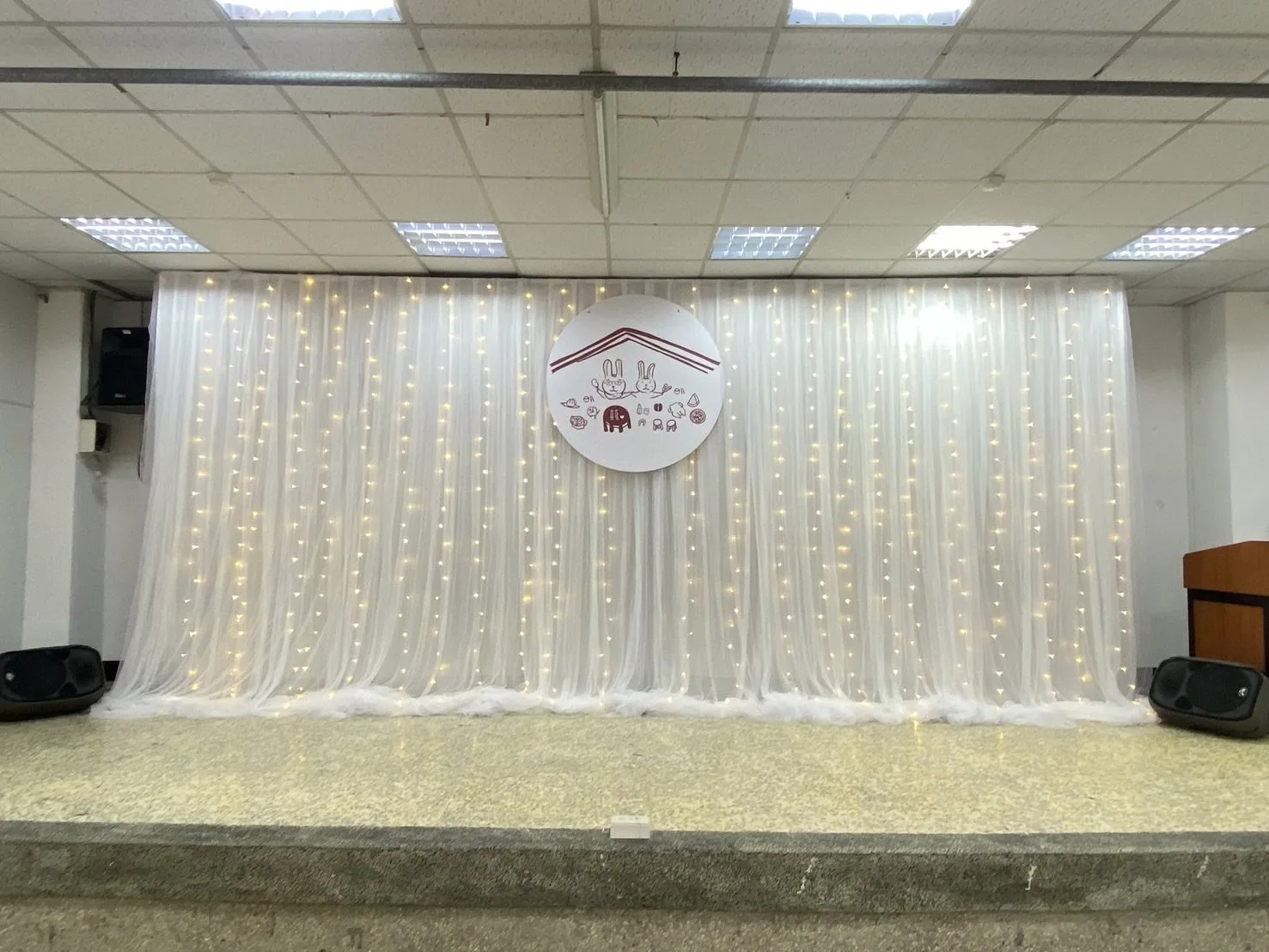 舞台雪紡燈泡串 細節 3